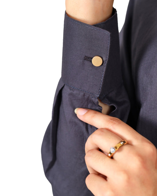 Charcoal Grey-Button Down Co-Ord Set