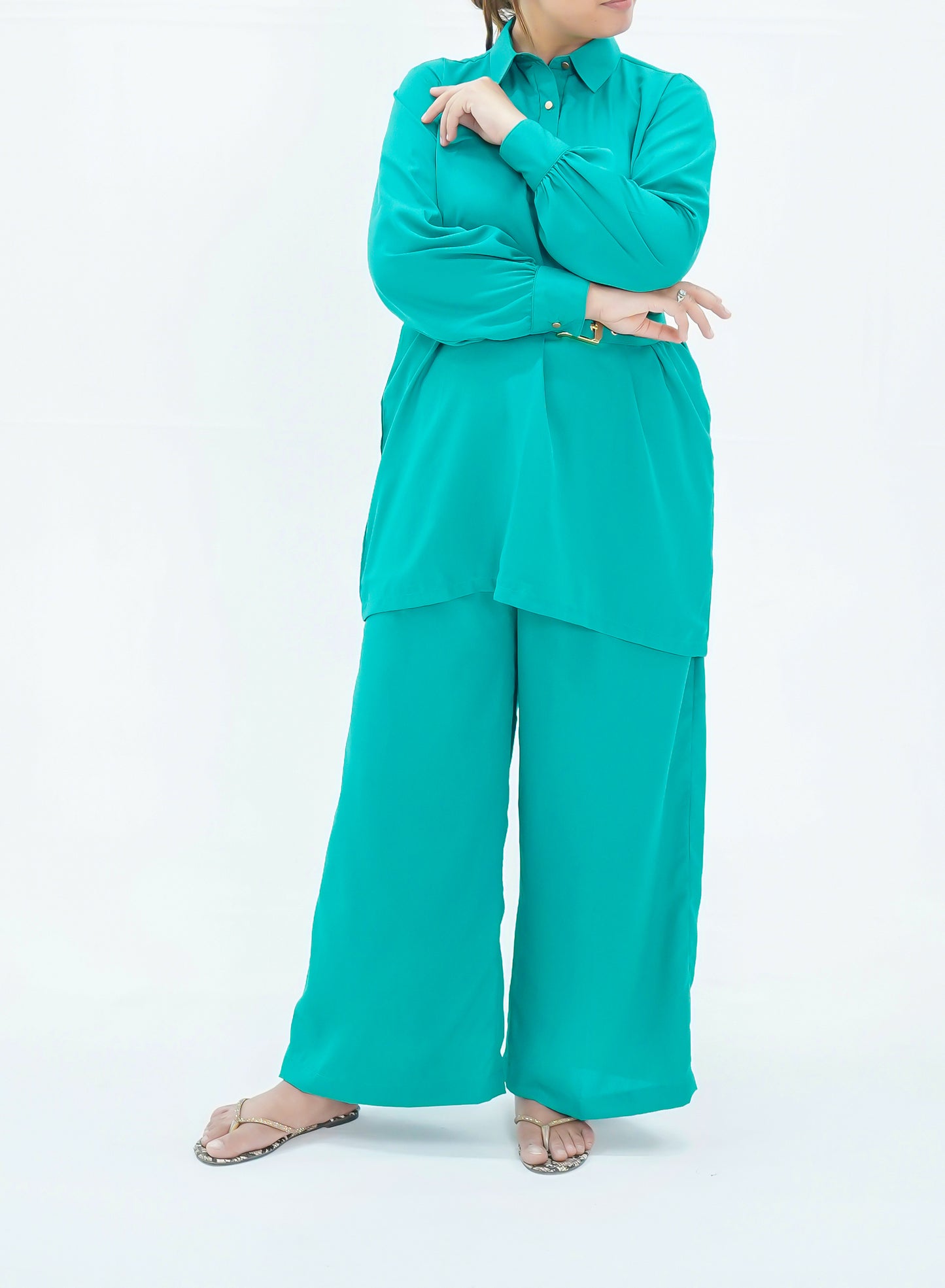 Turquoise-Co-Ord Set