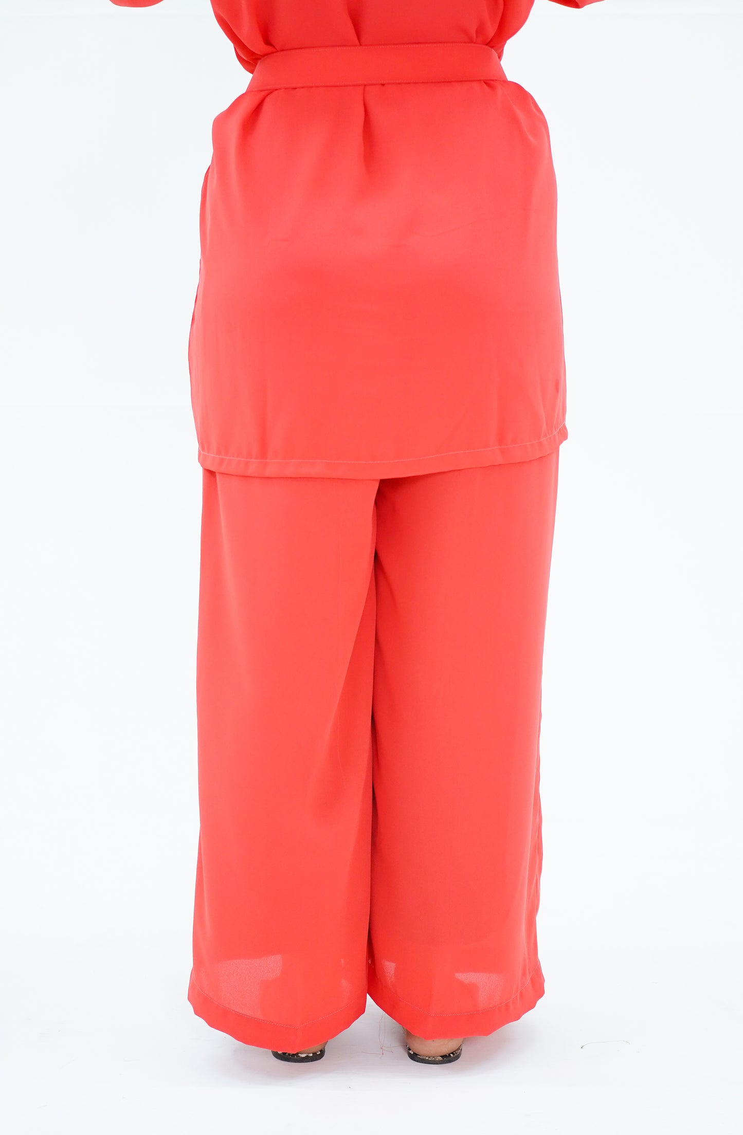 Coral Red-Co-Ord Set
