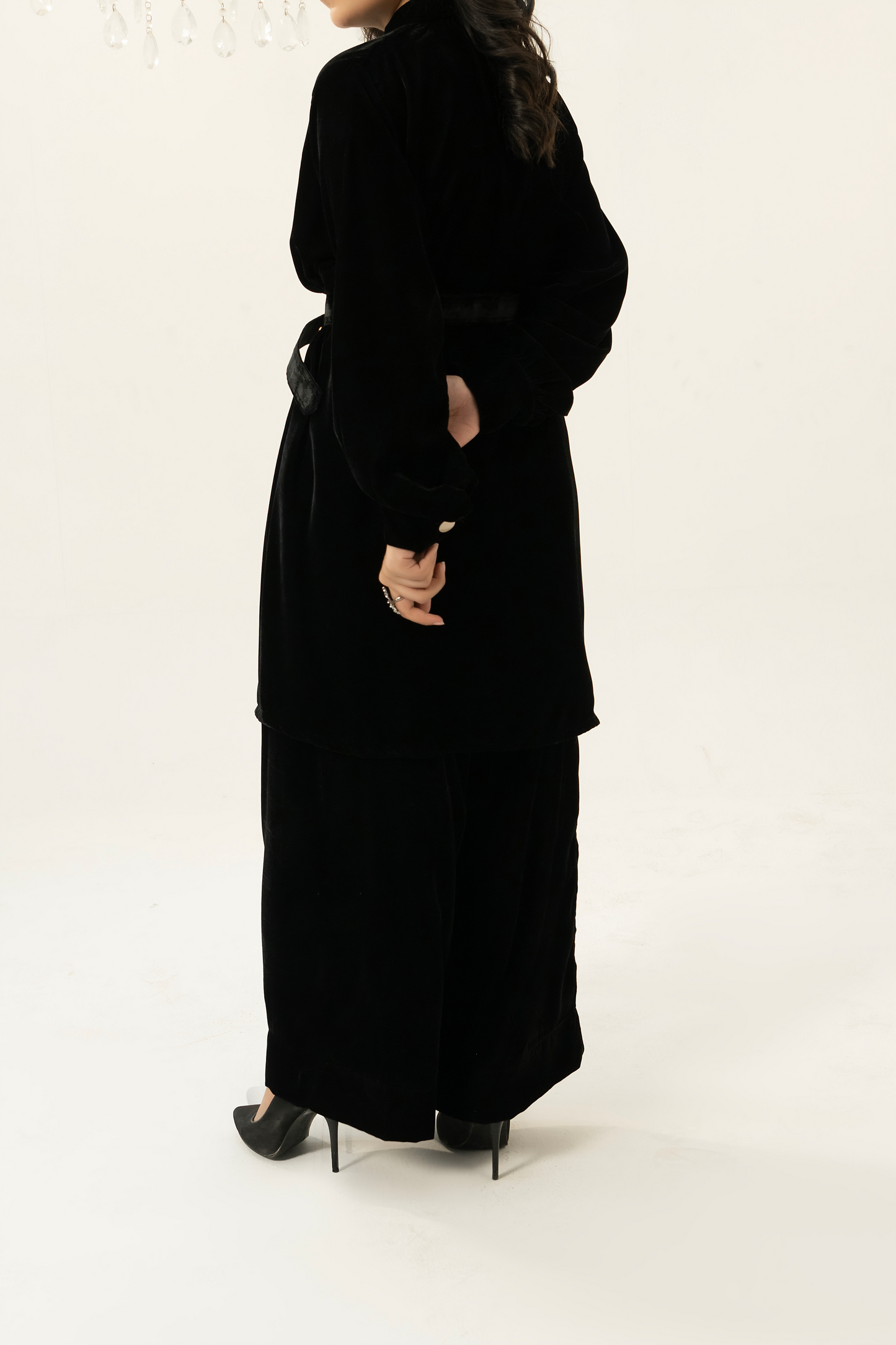 Black-Velvet Co-Ord Set