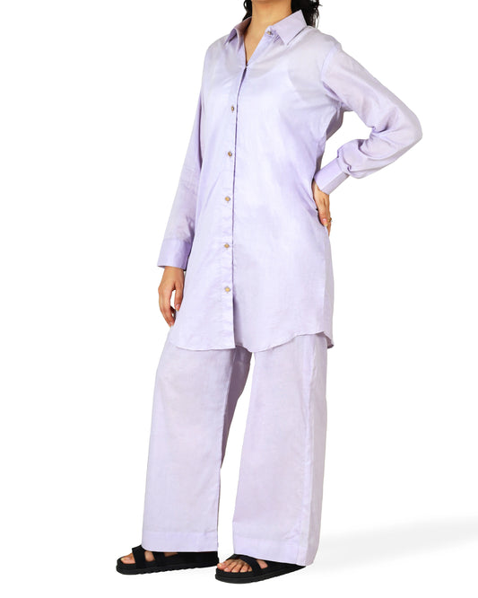 Lilic-Button Down Co-Ord Set